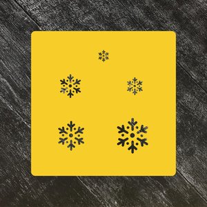 Трафарет новогодний №91